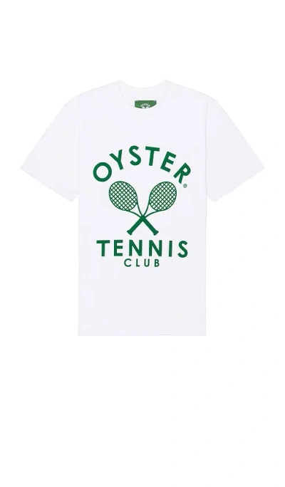 Oyster Tennis Club Members T-shirt In White