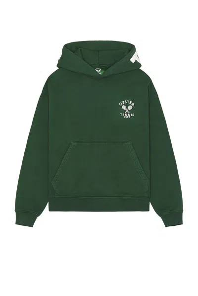 Oyster Tennis Club Pullover Hoodie In Green