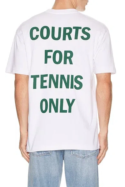 Oyster Tennis Only T-shirt In White