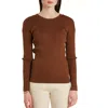 Oyun Cotton Classic Rib Crew In Mocha