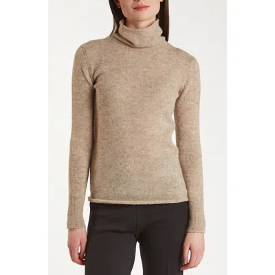 Oyun Kate Funnel Neck Sweater In Fawn