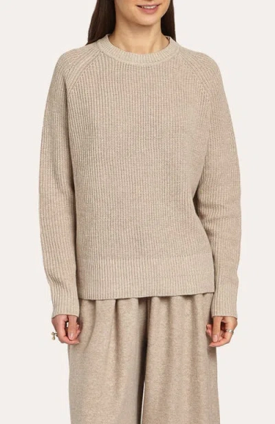 Oyun Romey Ribbed Crew In Brown