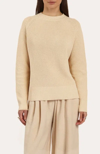 Oyun Romey Ribbed Crew In Nude