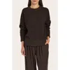 Oyun Romy Ribbed Crew In Espresso