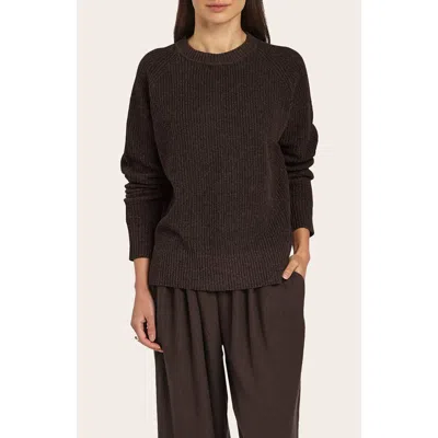 Oyun Romy Ribbed Crew In Espresso