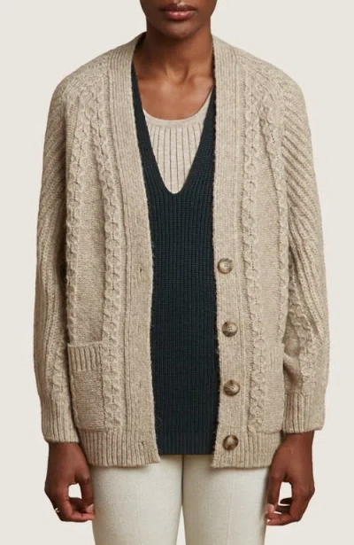 Oyun Sophia Cardigan In Fawn