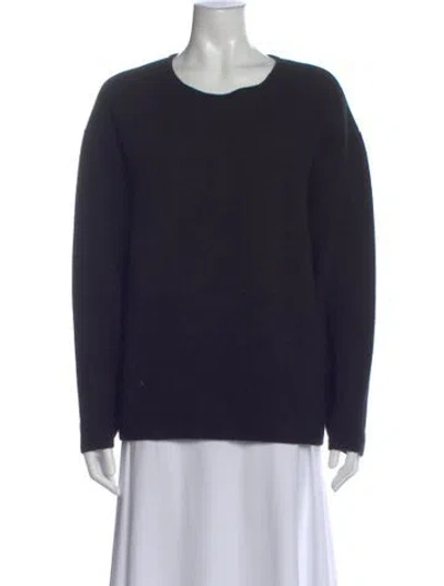 Pre-owned Oyuna Cashmere Crew Neck Sweater In Blue