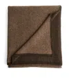 Oyuna Cashmere Quadro Throw In Brown