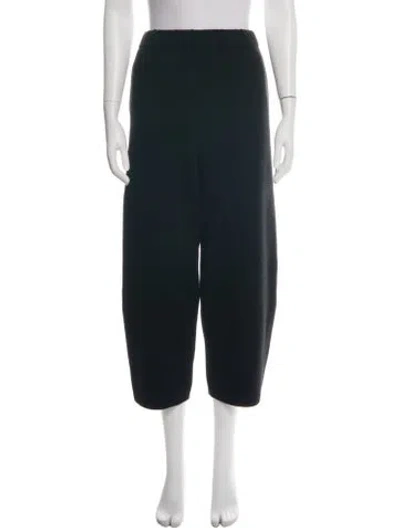 Pre-owned Oyuna Cashmere Wide Leg Pants In Black