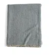 Oyuna Cashmere Woven Esra Throw In Blue