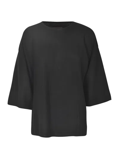 Oyuna Round Neck Pullover In Black