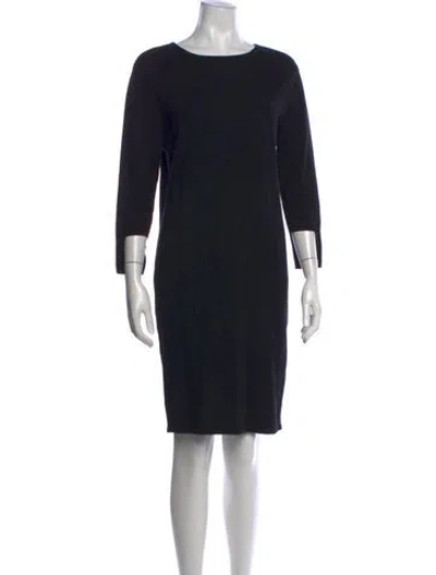 Pre-owned Oyuna Wool Knee-length Dress In Black