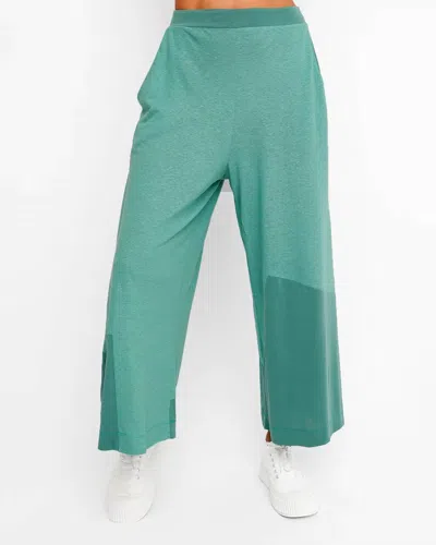 Ozai N Ku Cropped Wide Leg Pants In Green
