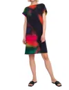 Ozai N Ku Northern Lights Shift Dress In Fall In Multi