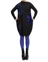 Ozai N Ku Piccadilly Tunic Dress In Black In Multi