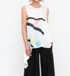 Ozai N Ku Tunic Top In Multicolor In Multi