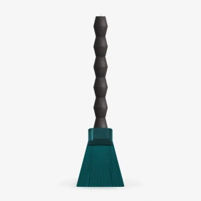 Ozaiz Zai Geometric Pillar Candle In Blue