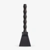 Ozaiz Zai Geometric Pillar Candle In Gray