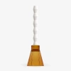 Ozaiz Zai Geometric Pillar Candle In Yellow