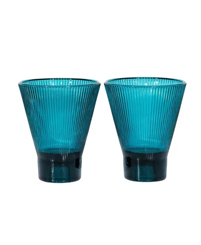 Ozaiz Zai Tumbler, Set Of 2 In Blue