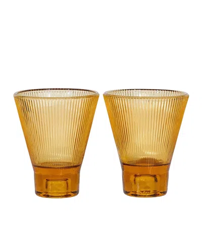 Ozaiz Zai Tumbler, Set Of 2 In Yellow