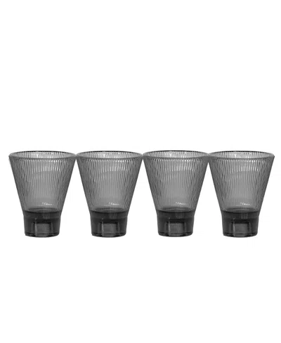 Ozaiz Zai Tumbler, Set Of 4 In Gray