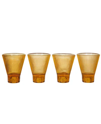 Ozaiz Zai Tumbler, Set Of 4 In Yellow