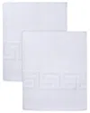 Ozan Premium Home 2pc Milos Greek Key Pattern Bath Sheet Set