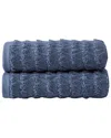 Ozan Premium Home Azure 2pc Hand Towe In Blue