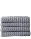Ozan Premium Home Azure Collection 4pc Bath Towels