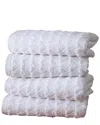 Ozan Premium Home Azure Collection 4pc Hand Towel Set