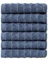 Ozan Premium Home Azure Collection 6pc Washcloth Set