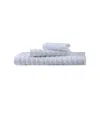 Ozan Premium Home Azure Collection 3 Piece Turkish Cotton Luxury Towel Set Bedding In White