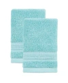 Ozan Premium Home Cascade Washcloth 2-pc. Set Bedding In Aqua