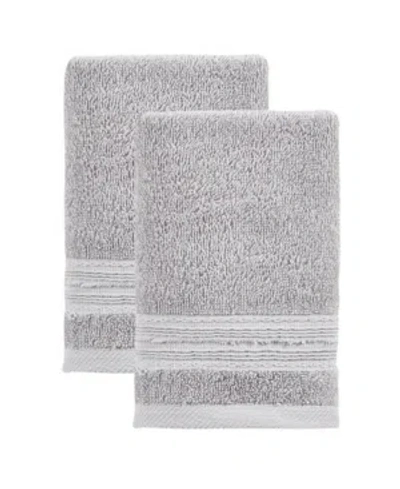 Ozan Premium Home Cascade Washcloth 2-pc. Set Bedding In Light Grey