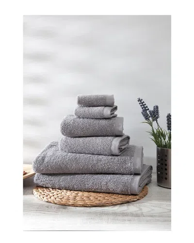 Ozan Premium Home Horizon 6pc Towel In Gray