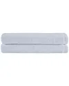 Ozan Premium Home Horizon Bath Towels Set Of 2 In White