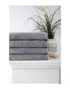 Ozan Premium Home Horizon Bath Towels Set Of 4 In Grey