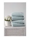 Ozan Premium Home Horizon Hand Towels Set Of 4 In Green