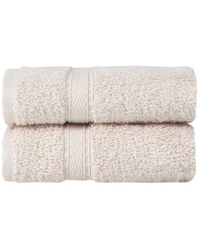 Ozan Premium Home Legend Hand Towels Set Of 2 In Beige