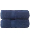 Ozan Premium Home Legend Hand Towels Set Of 2 In Navy