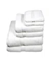 Ozan Premium Home Legend Collection 6 Piece Turkish Cotton Luxury Towel Set Bedding In White