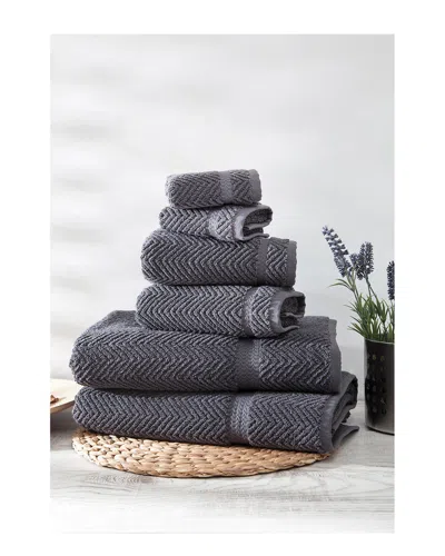 Ozan Premium Home Maui 6pc Towel In Gray