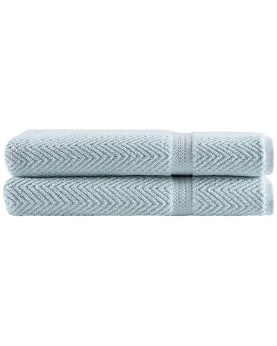 Ozan Premium Home Maui Bath Towels Set Of 2 In Aqua