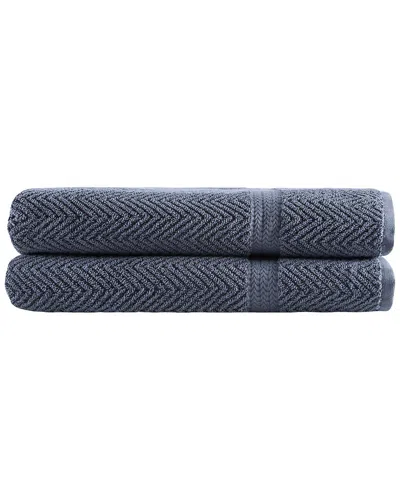 Ozan Premium Home Maui Bath Towels Set Of 2 In Gray