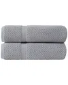 Ozan Premium Home Maui Bath Towels (set Of 2) In Grey