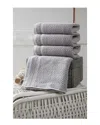 Ozan Premium Home Maui Washcloths (set Of 4) In Grey
