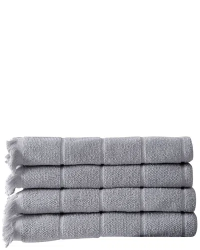 Ozan Premium Home Mirage Collection 4pc Bath Towels In Gray