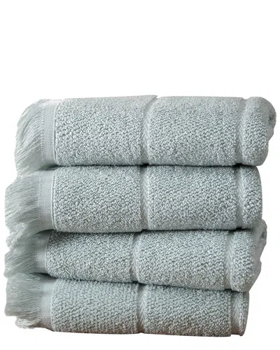 Ozan Premium Home Mirage Collection 4pc Hand Towel Set In Green