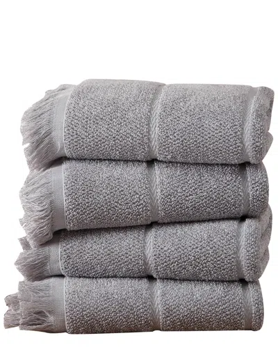 Ozan Premium Home Mirage Collection 4pc Hand Towel Set In Pattern